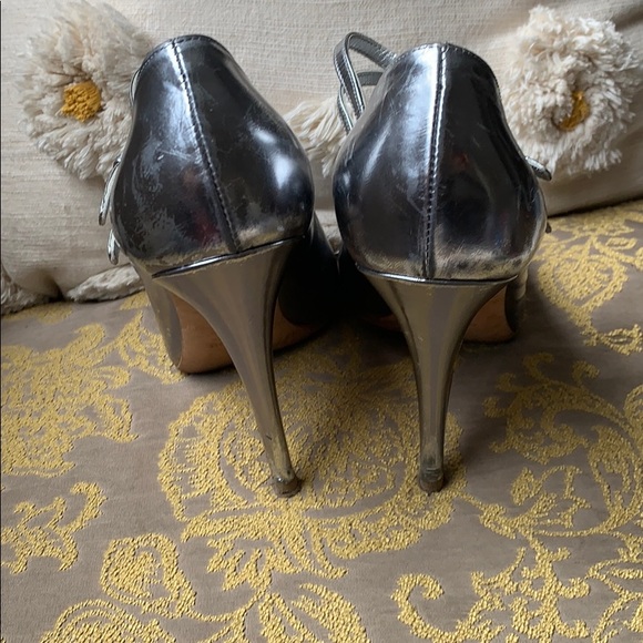 Preloved miu miu silver Mary Jane heels - Picture 3 of 8